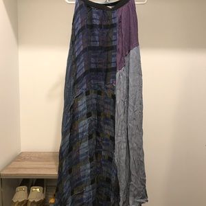 Maxi free people skirt with different patterns